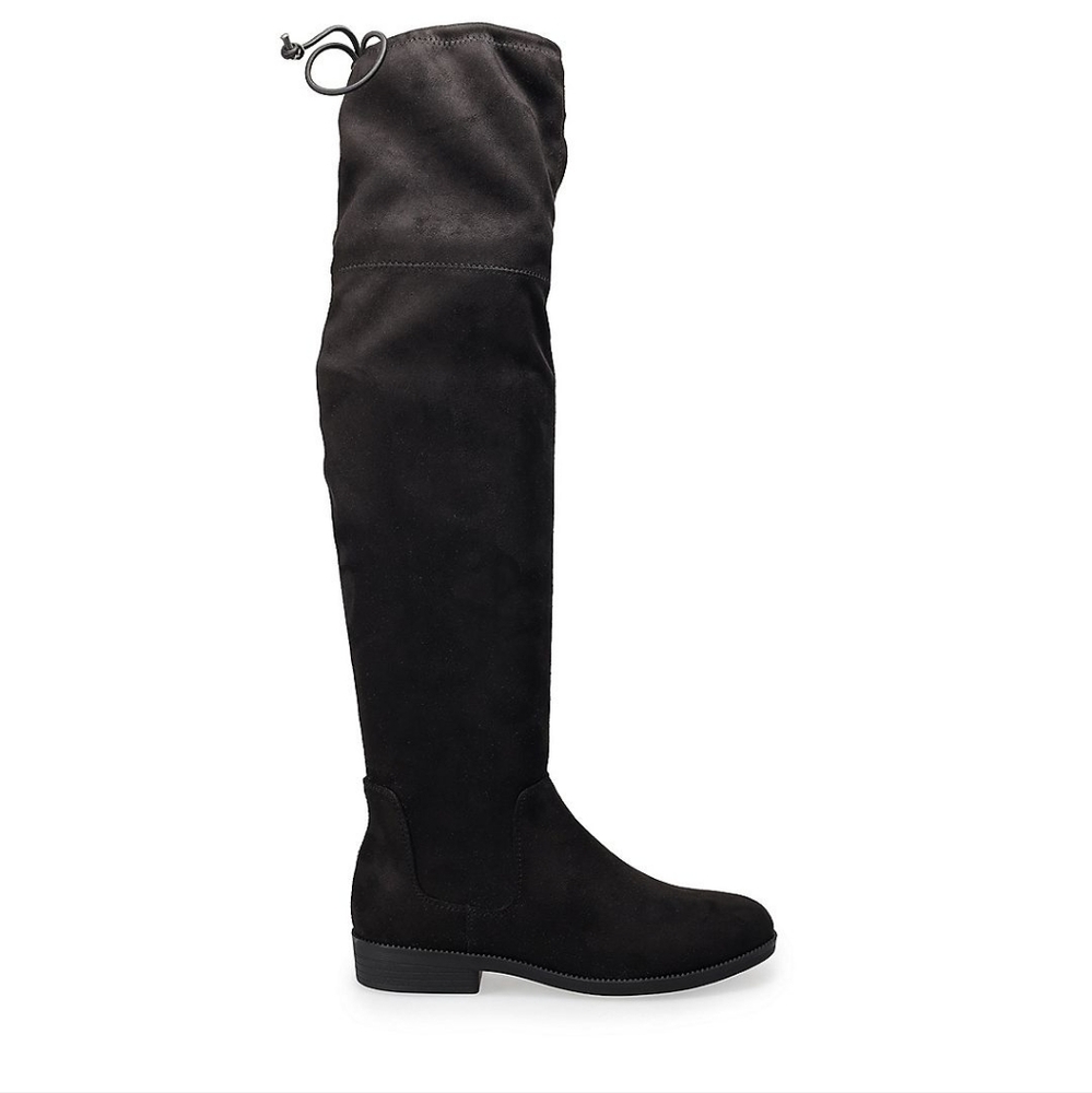 SO Black Over the Knee Boots